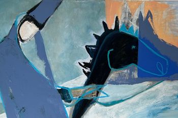 Dada reitet Steckenpferd (Vernissage)