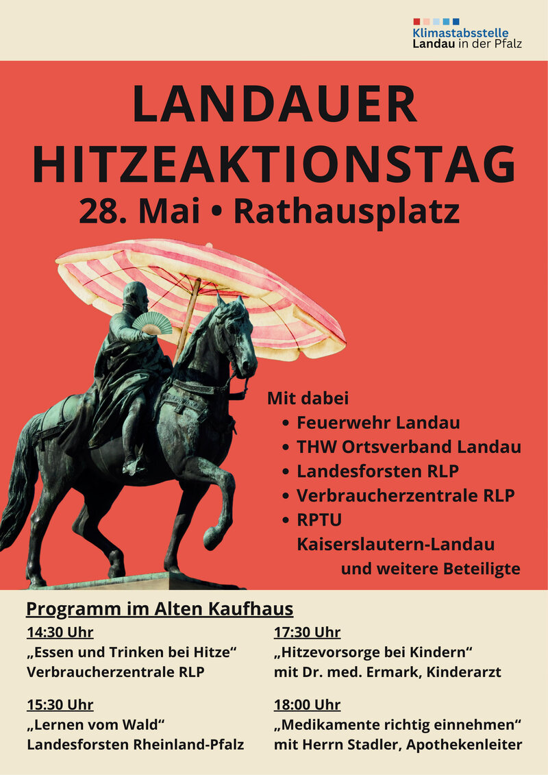Landauer Hitzeaktionstag: Information, Austausch und konkrete Hilfen für heiße Tage