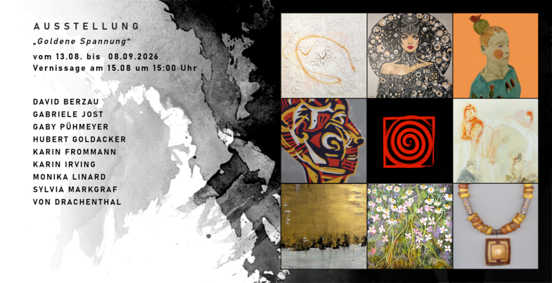 Goldene Spannung  Gruppenausstellung in der Galerie Aparte Kunst