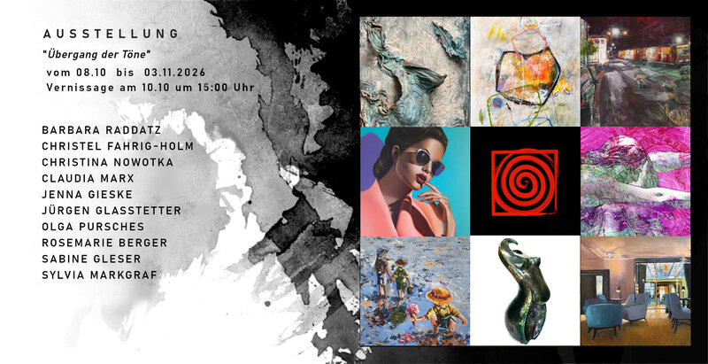 Gruppenausstellung "Übergang der Töne" in der Aparte Kunst Galerie
