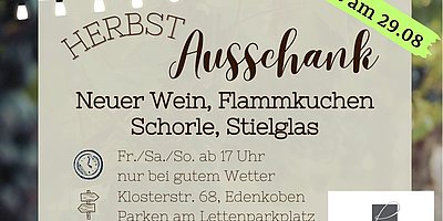 Herbst Ausschank im Weinhaus Heymanns