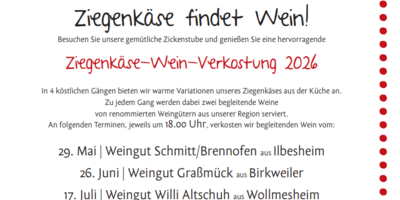 Ziegenkäse findet Wein!